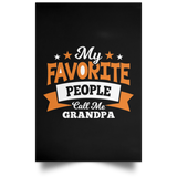 My Favorite People Call Me Grandpa - Poster Portrait