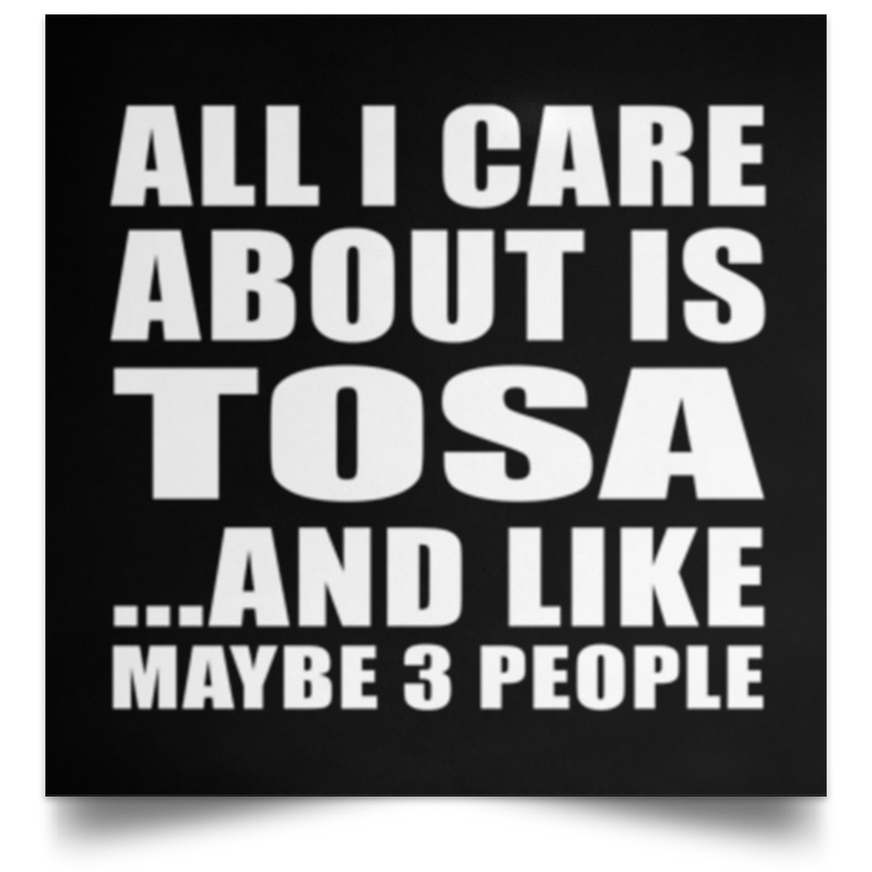 All I Care About Is Tosa - Poster Square