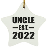 Uncle Established EST. 2022 - Star Ornament