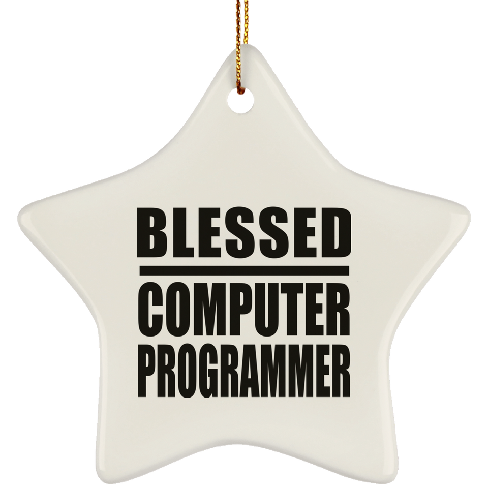 Blessed Computer Programmer - Star Ornament