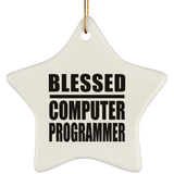 Blessed Computer Programmer - Star Ornament