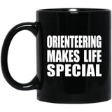 Orienteering Makes Life Special - 11oz Coffee Mug Black