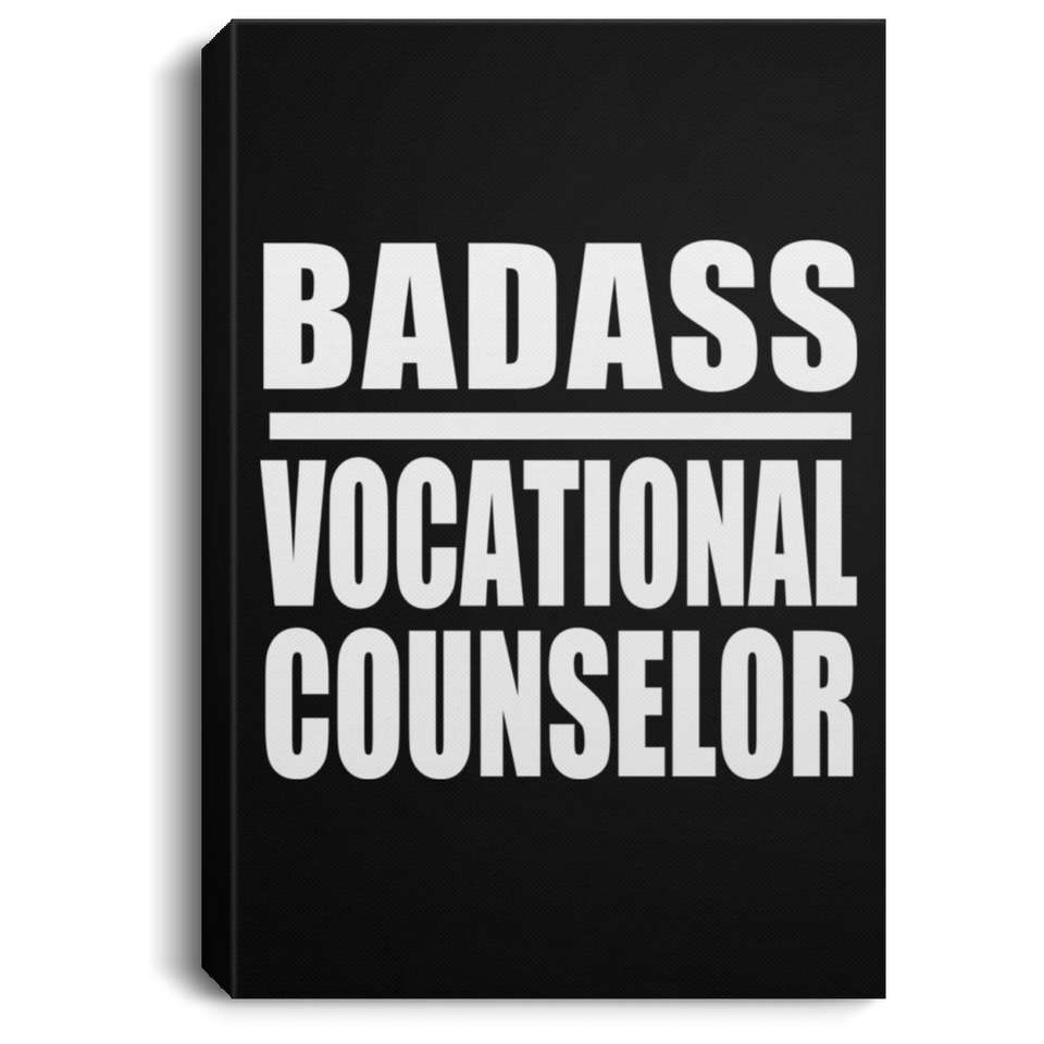 Badass Vocational Counselor - Canvas Portrait