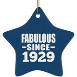 95th Birthday Fabulous Since 1929 - Star Ornament