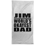 Jim World's Okayest Dad - Hand Towel