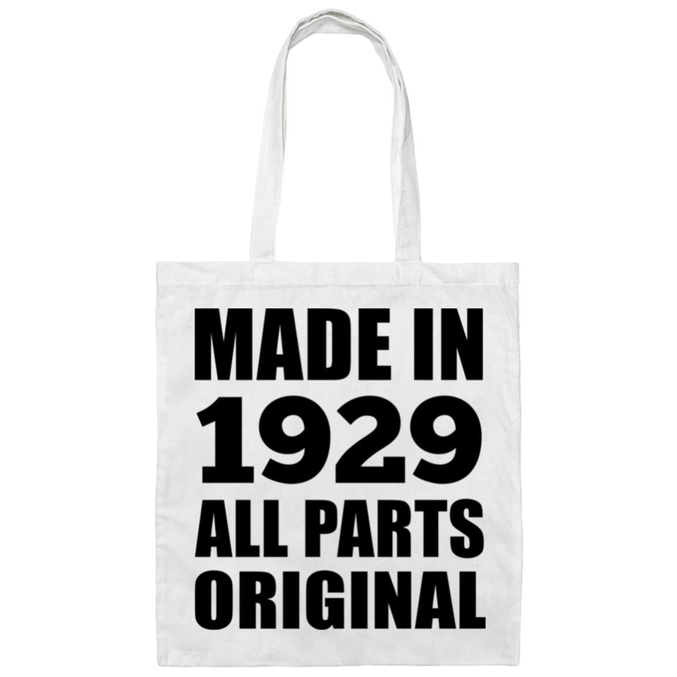 95th Birthday Made in 1929 All Parts Original - Tote Bag White