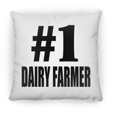 Number One #1 Dairy Farmer - Throw Pillow
