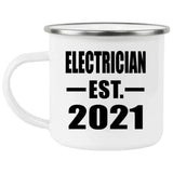 Electrician Established EST. 2021 - 12oz Camping Mug
