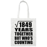 43rd Anniversary Square Root of 1849 Years Who's Counting - Tote Bag White