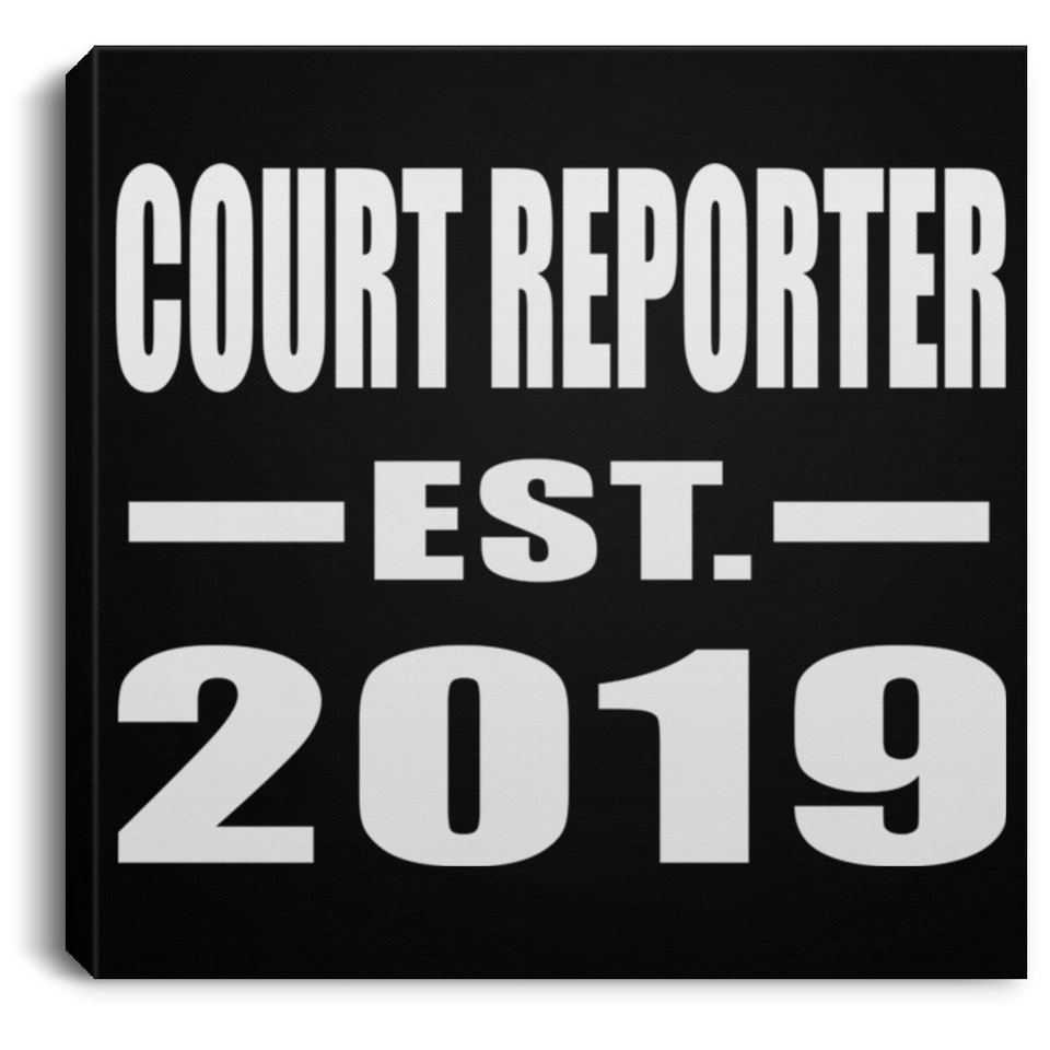 Court Reporter Established EST. 2019 - Canvas Square