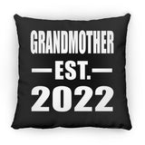 Grandmother Established EST. 2022 - Throw Pillow Black