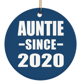 Auntie Since 2020 - Circle Ornament