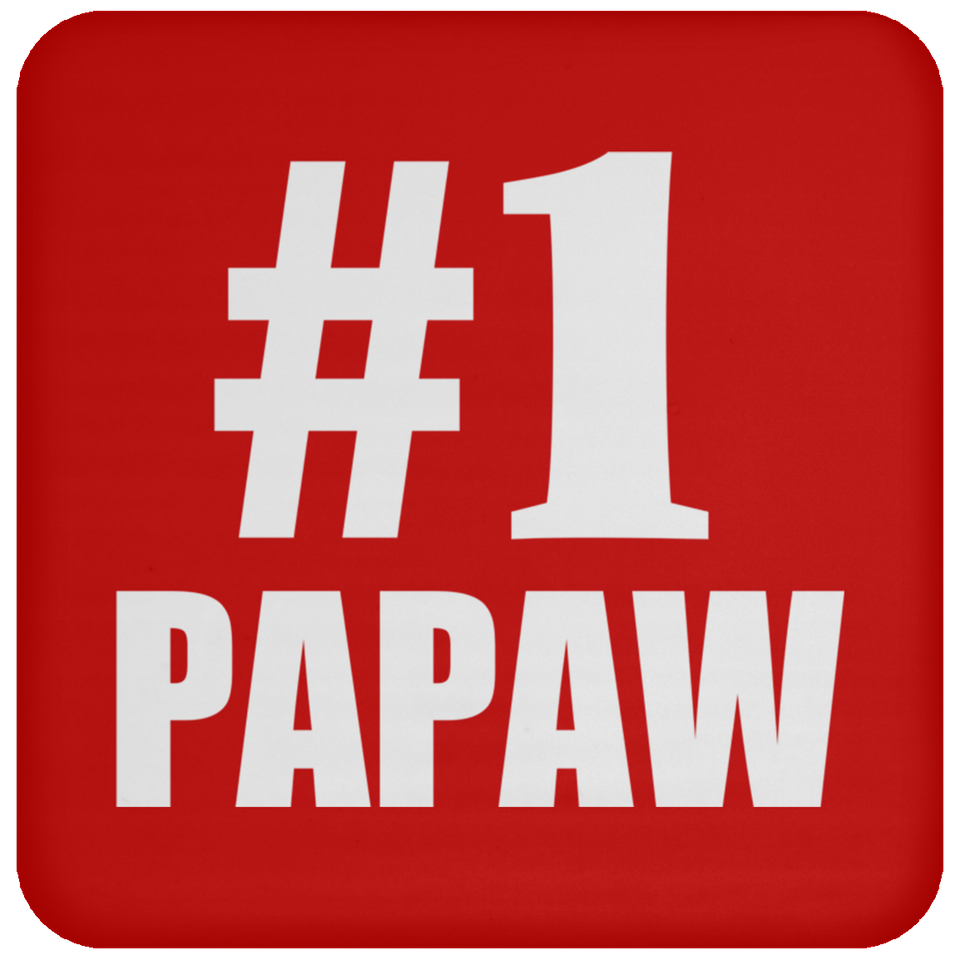 Number One #1 Papaw - Drink Coaster