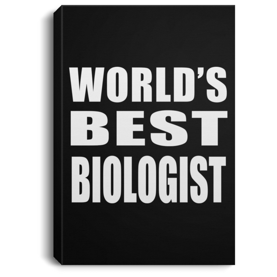 World's Best Biologist - Canvas Portrait