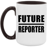 Future Reporter - 15oz Accent Mug Black