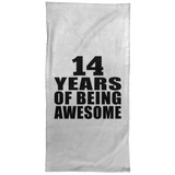 14th Birthday 14 Years Of Being Awesome - Hand Towel