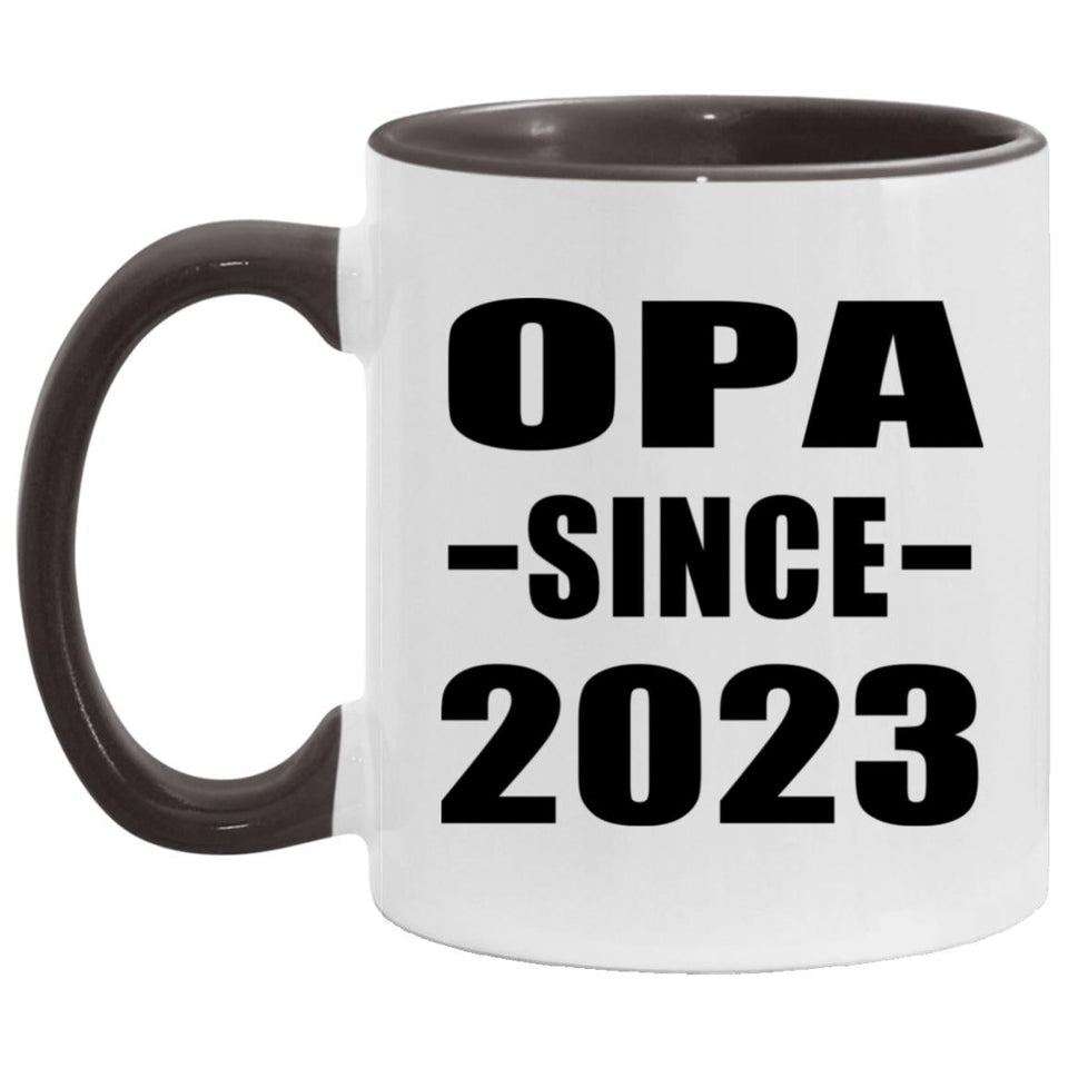 Opa Since 2023 - 11oz Accent Mug Black