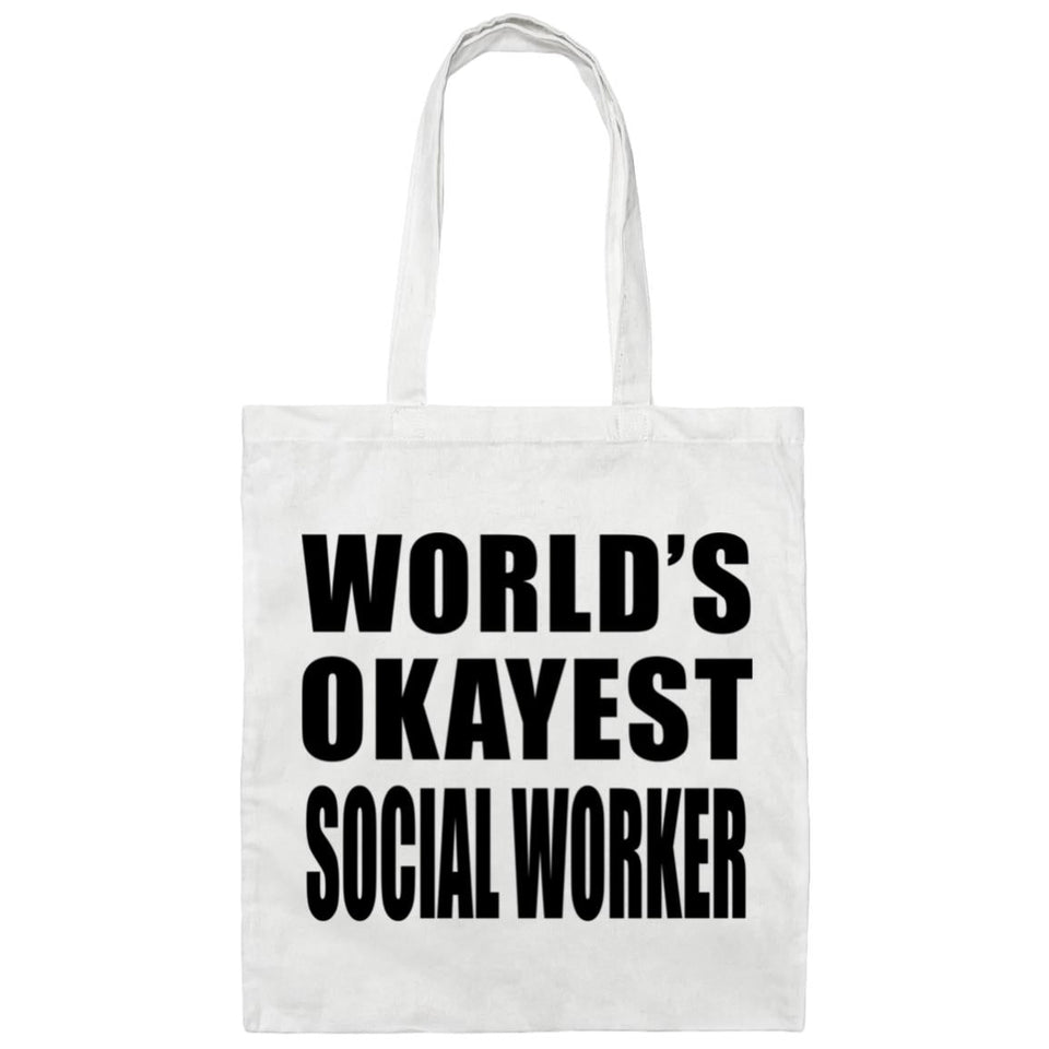 World's Okayest Social Worker - Tote Bag White