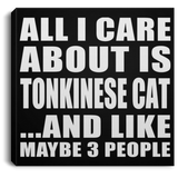 All I Care About Is Tonkinese Cat - Canvas Square