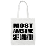 Most Awesome Step Daughter - Tote Bag White