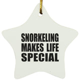 Snorkeling Makes Life Special - Star Ornament