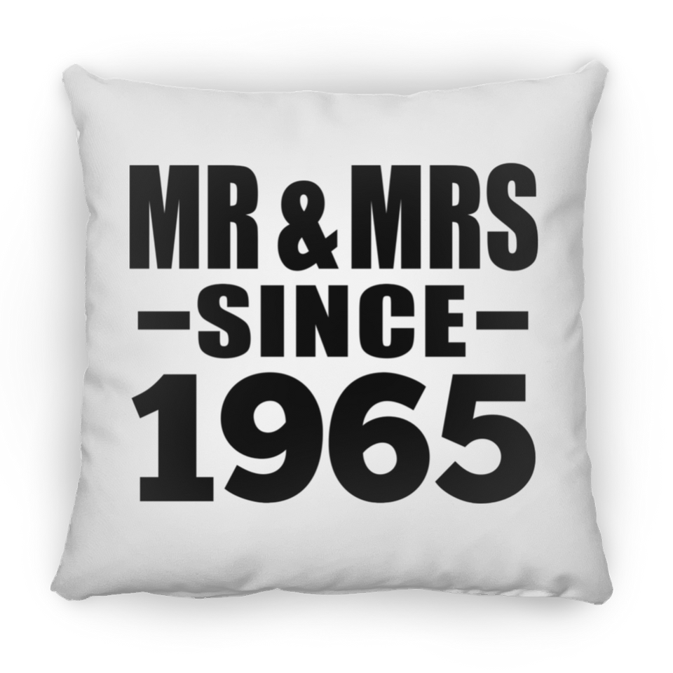 59th Anniversary Mr & Mrs Since 1965 - Throw Pillow
