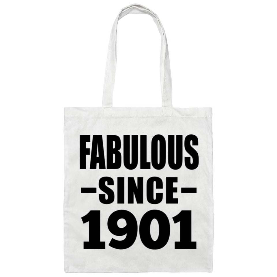 123rd Birthday Fabulous Since 1901 - Tote Bag White