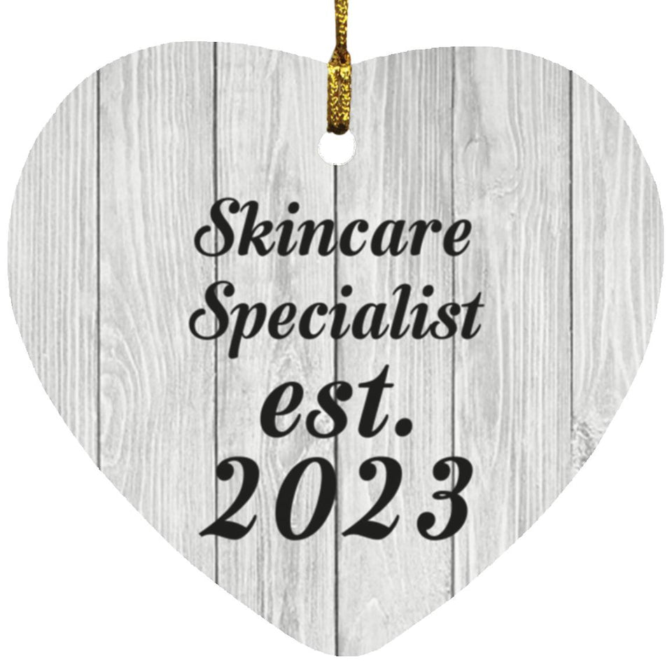 Skincare Specialist Established Est. 2023 - Heart Ornament F