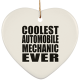 Coolest Automobile Mechanic Ever - Heart Ornament