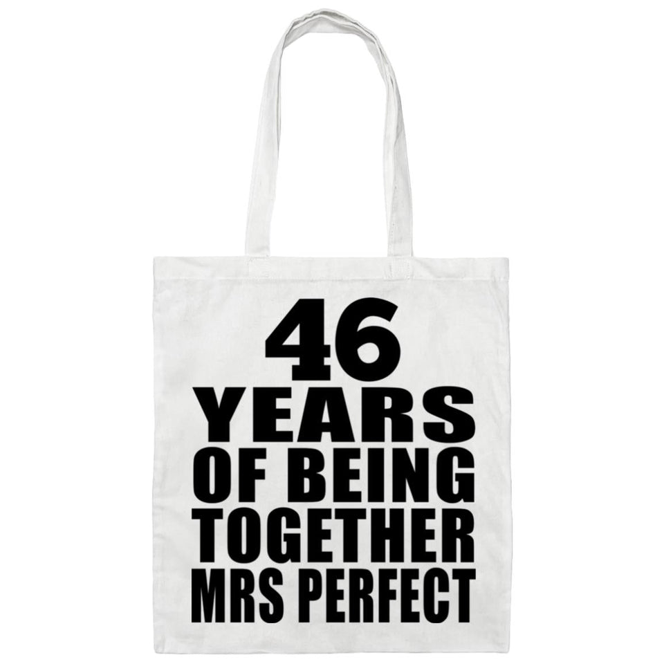 46th Anniversary 46 Years Of Being Mrs Perfect - Tote Bag White