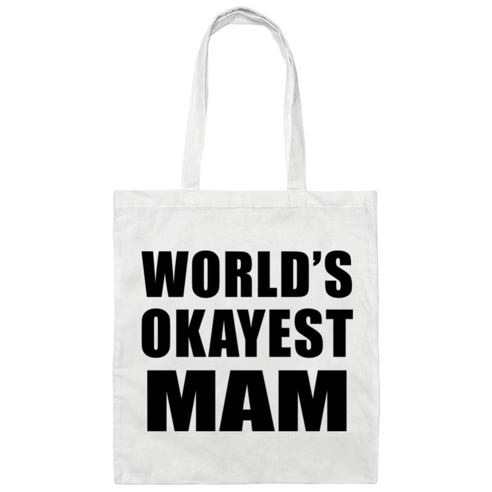 World's Okayest Mam - Tote Bag White