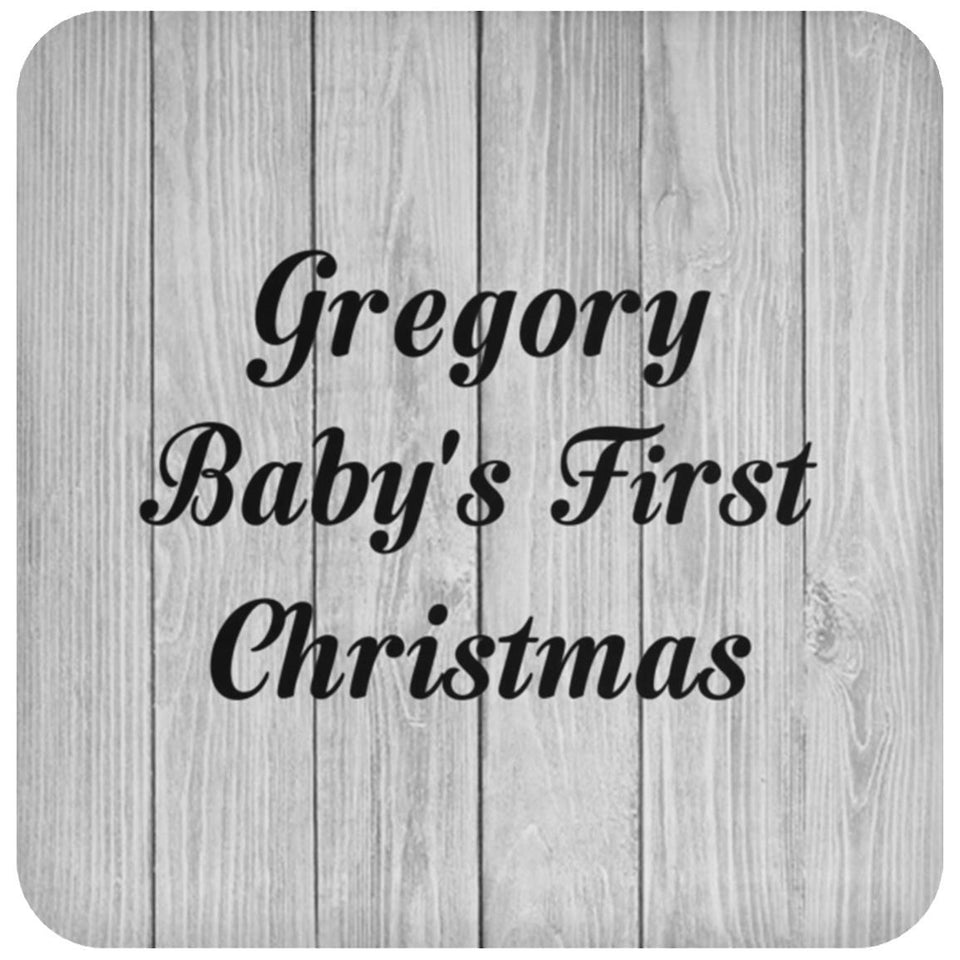 Gregory Baby's First Christmas - Drink Coaster F