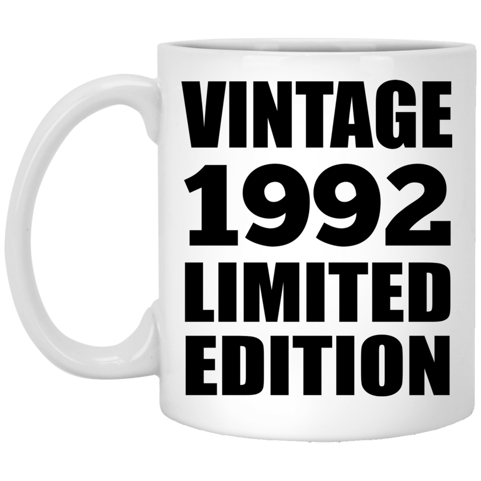 32nd Birthday Vintage 1992 Limited Edition - 11oz Coffee Mug
