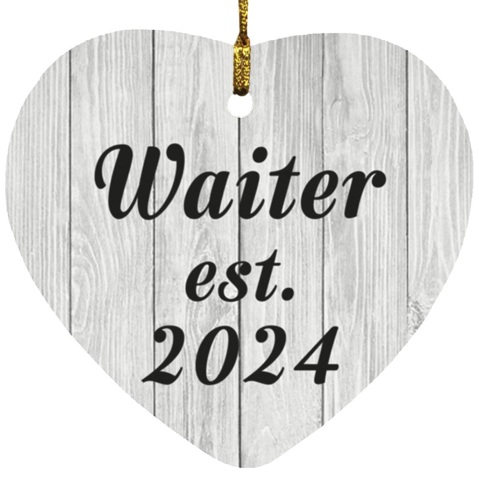 Waiter Established Est. 2024 - Heart Ornament F
