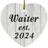 Waiter Established Est. 2024 - Heart Ornament F