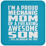 Proud Mechanic Mom Of Awesome Son - Drink Coaster