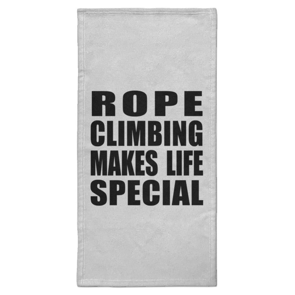 Rope Climbing Makes Life Special - Hand Towel