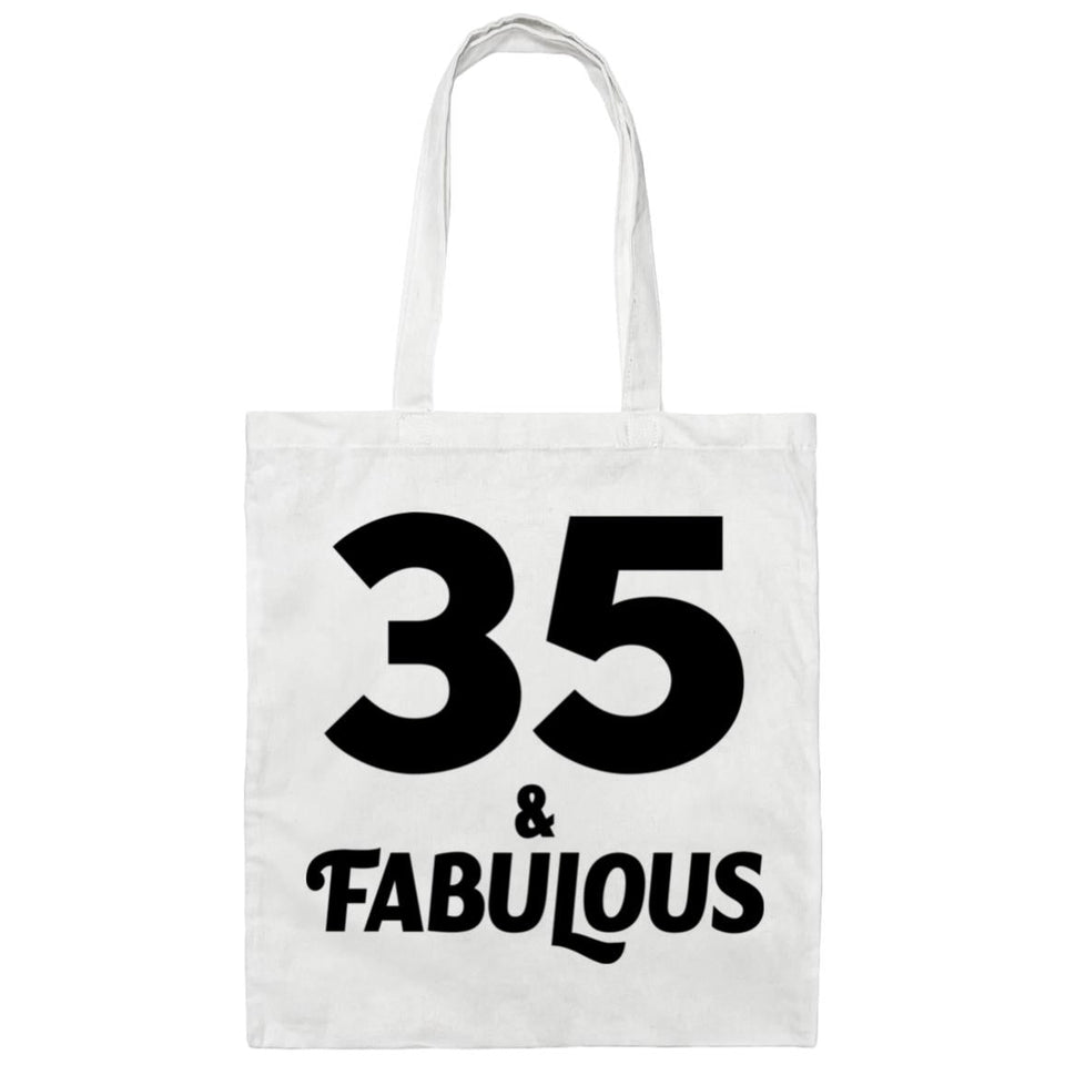 35th Birthday 35 & Fabulous - Tote Bag White