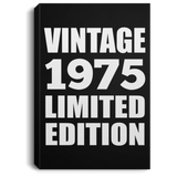 49th Birthday Vintage 1975 Limited Edition - Canvas Portrait