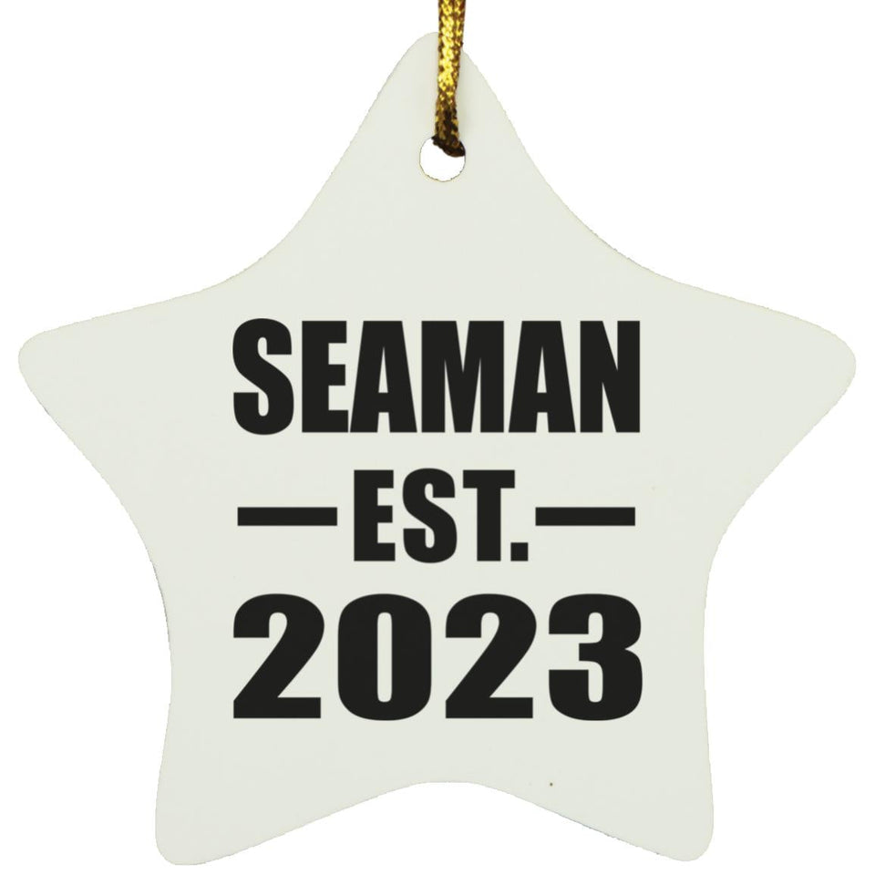 Seaman Established EST. 2023 - Star Ornament