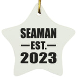 Seaman Established EST. 2023 - Star Ornament