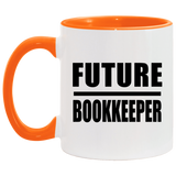 Future Bookkeeper - 11oz Accent Mug Orange