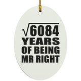 78th Anniversary Square Root of 6084 Years of Being Mr Right - Oval Ornament