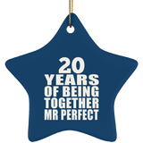 20th Anniversary 20 Years Of Being Mr Perfect - Star Ornament
