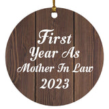 First Year As Mother In Law 2023 - Circle Ornament D