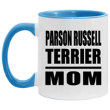 Parson Russell Terrier Mom - 11oz Accent Mug Blue