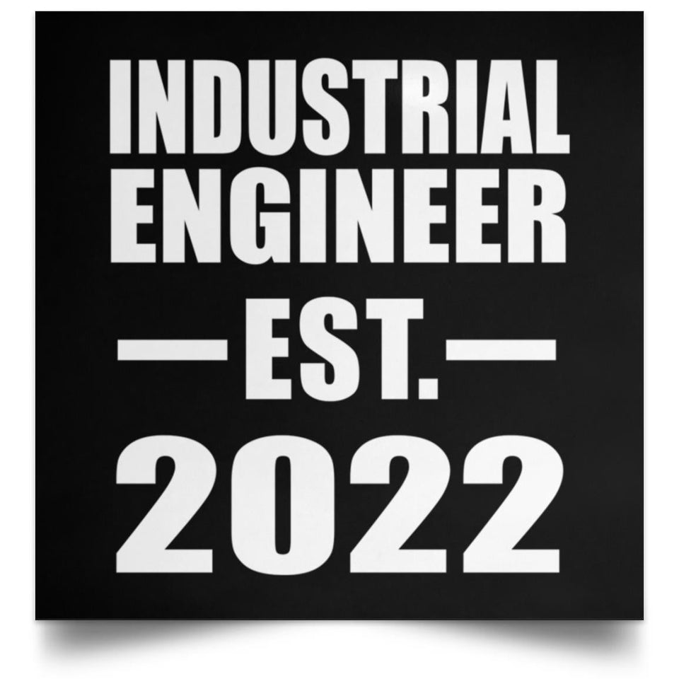 Industrial Engineer Established EST. 2022 - Poster Square