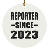 Reporter Since 2023 - Circle Ornament
