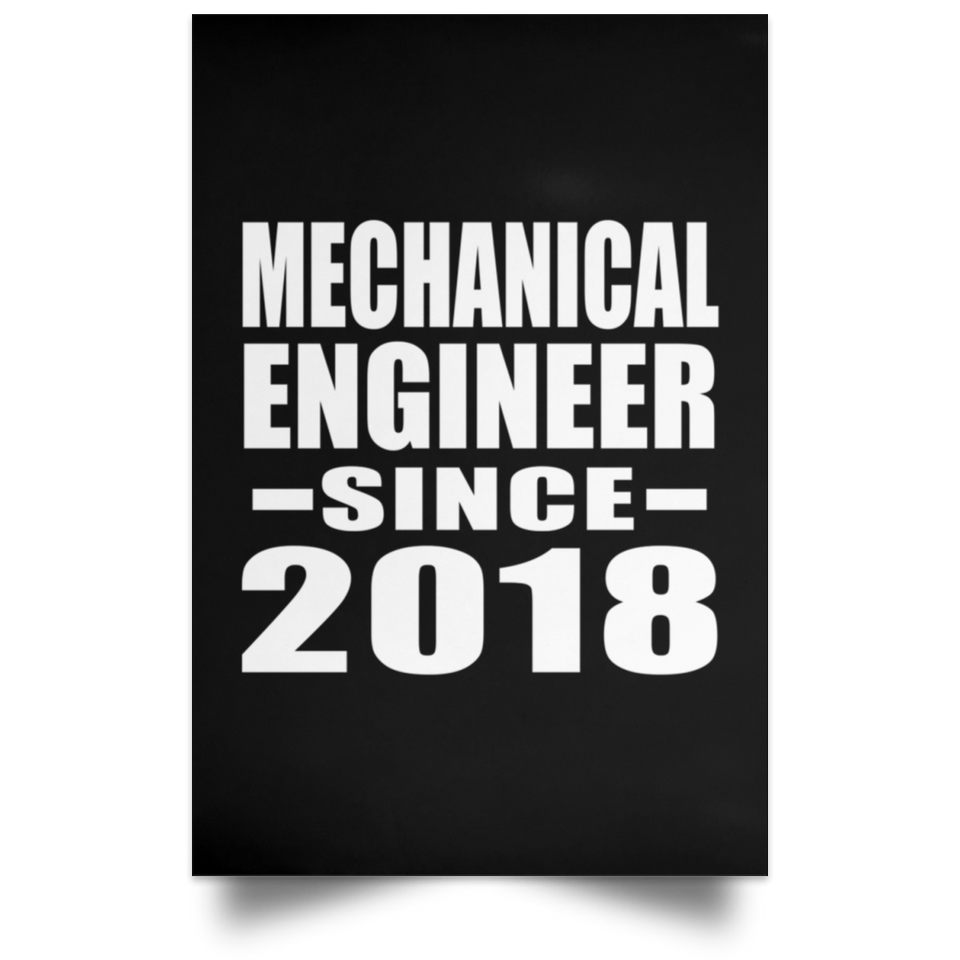 Mechanical Engineer Since 2018 - Poster Portrait