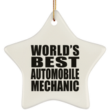 World's Best Automobile Mechanic - Star Ornament